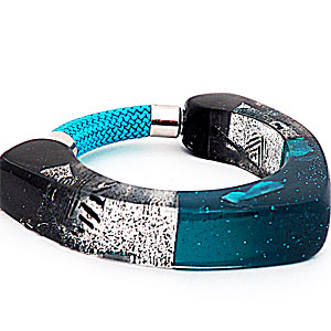 Turquoise & Black Bangle