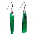 Green Glitter Earrings