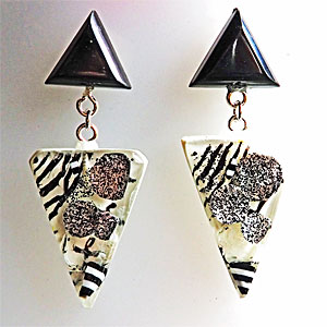 Zebra Earrings