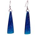 Blue Glitter Earrings