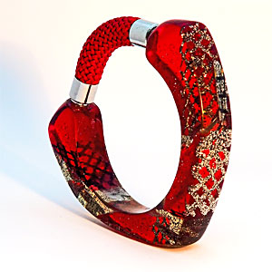 Red Shimmer Bangle