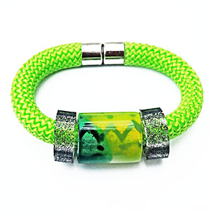Wrist Candy Lime with Black