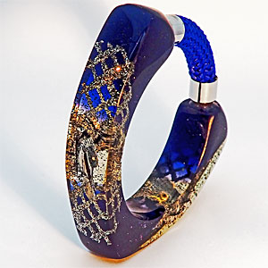 Dark Midnight Blue Sparkle Bangle